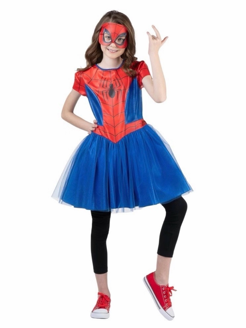 Girls Spider man Costume tutu Dress with Mask
